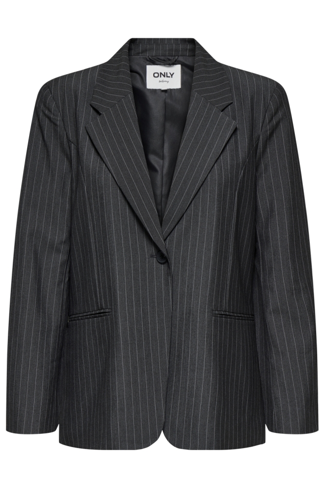ONLNISA LIFE L/S PINST OVS BLAZER C 15351122 Dark Grey Melan/W. ULTIMAT